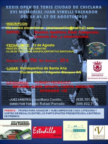 OPEN CIUDAD DE CHICLANA 2019