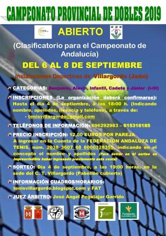 CARTEL Provincial Dobles 2019