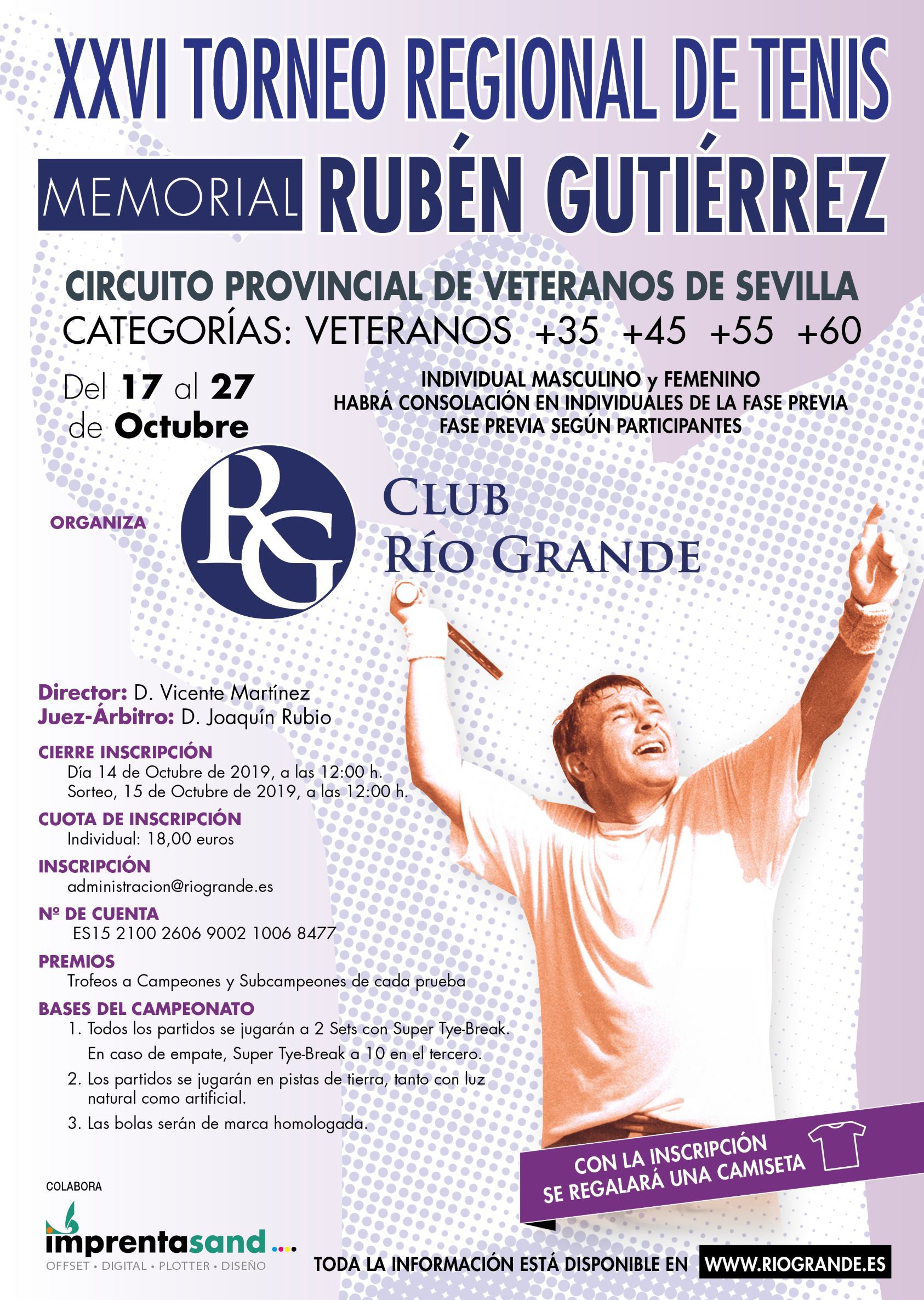 CARTEL XXVI TENIS MEMORIAL RUBEN GUTIERREZ 2