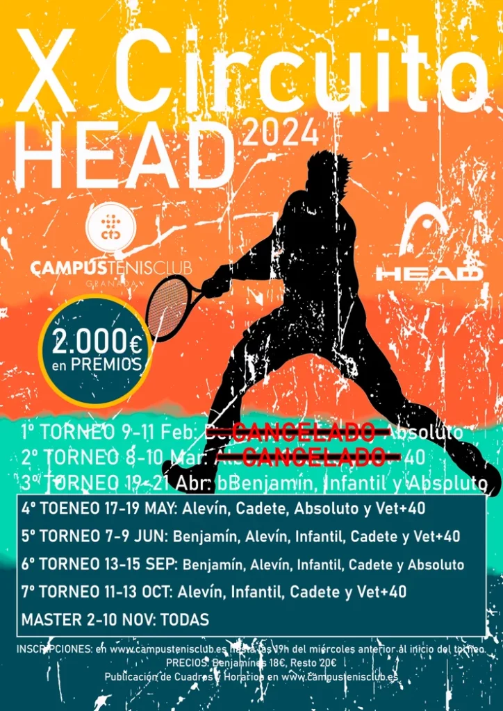 X Circuito Head 2024 en Campus Tenis Club X Circuito Head 2024 en Campus Tenis Club