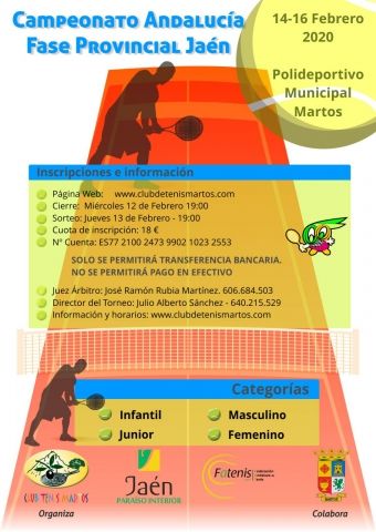 Cartel Campeonato Provincial infantil y Junior
