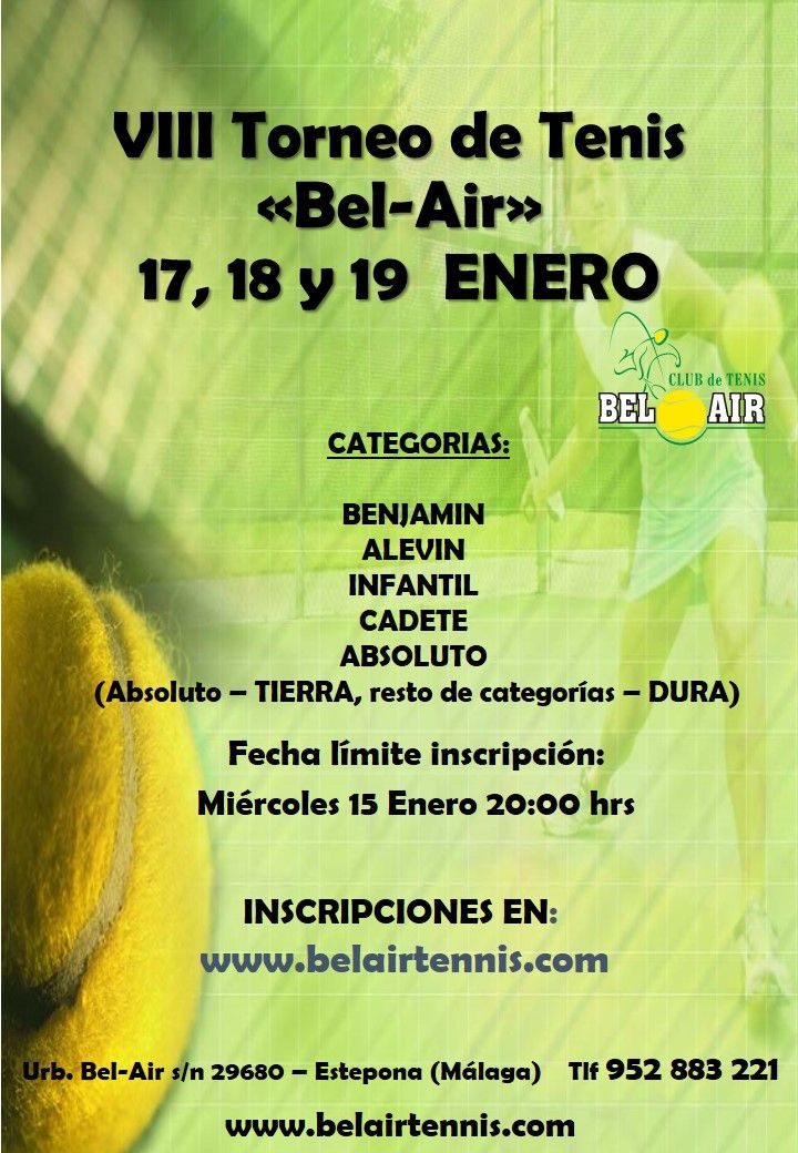 poster VIII Torneo Bel-Air copia