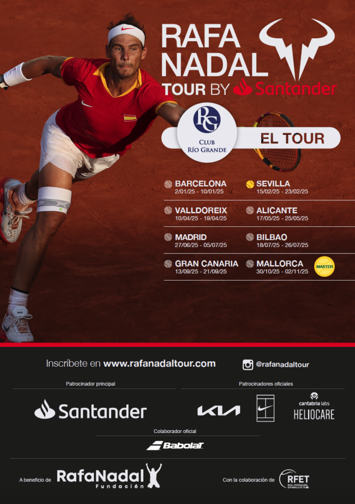 El circuito Rafa Nadal Tour by Santander llega a Mairena de Aljarafe, en el Club Río Grande El circuito Rafa Nadal Tour by Santander llega a Mairena de Aljarafe, en el Club Río Grande