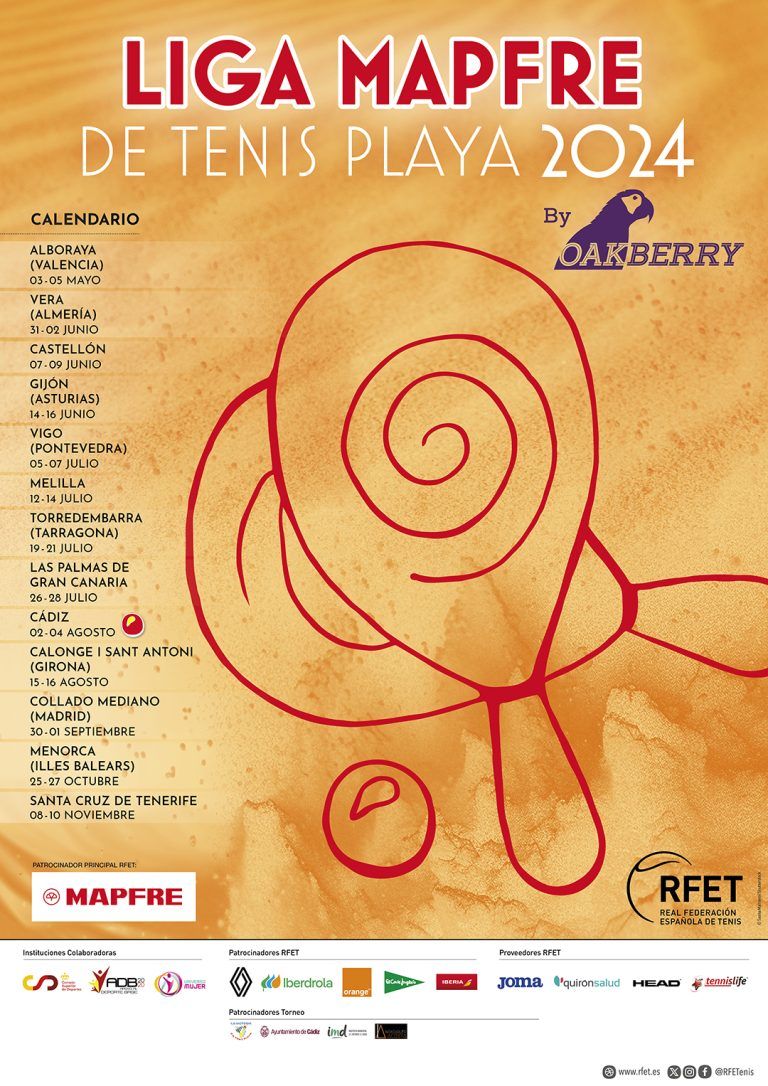 Liga MAPFRE de Tenis Playa llega a Cádiz