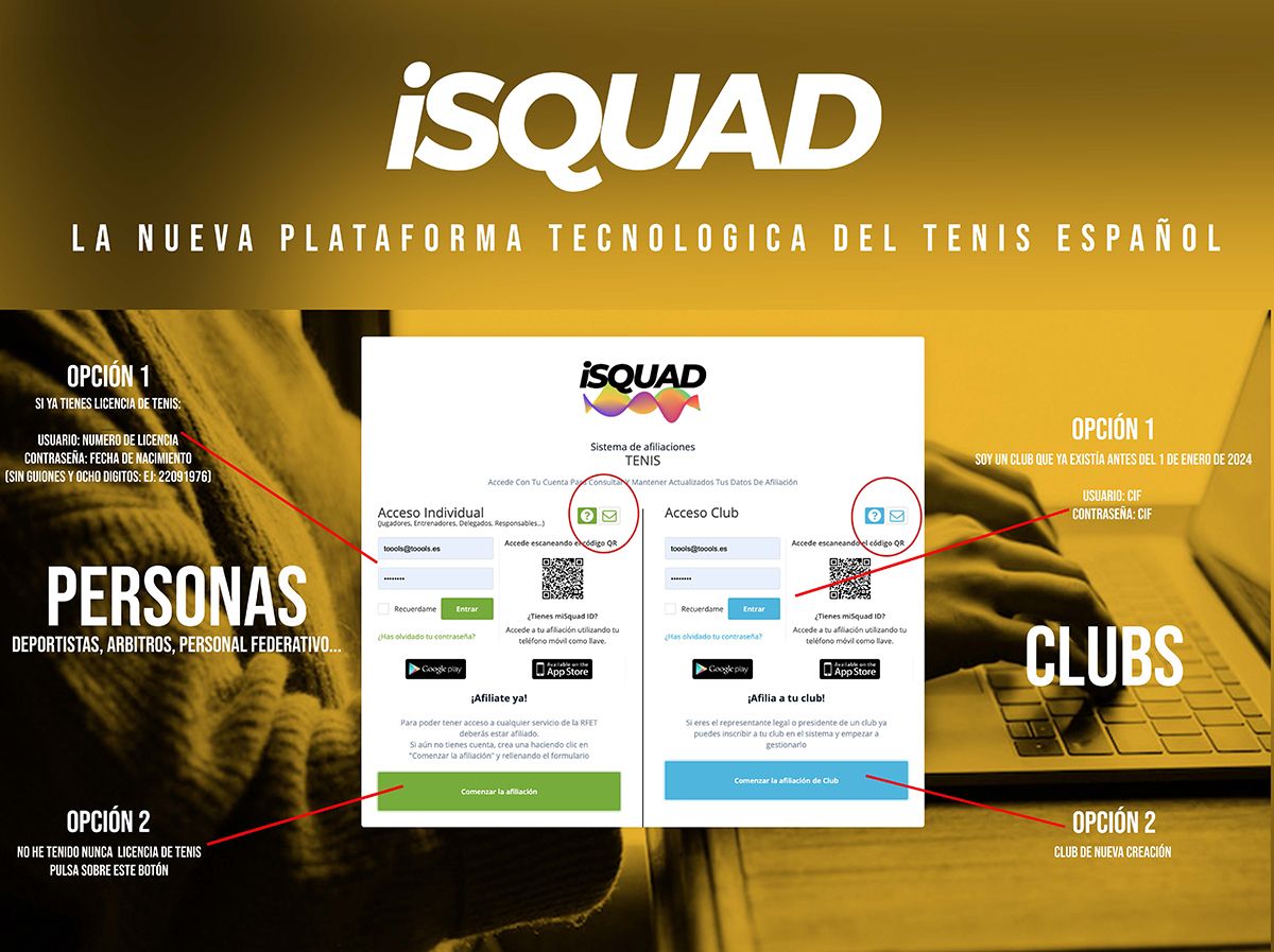 iSQUAD, la nueva plataforma tecnológica del tenis español