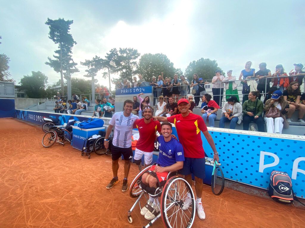 Entrenamiento de Gordon Reid con el español Caverzaschi en los Juegos Paralímpicos Entrenamiento de Gordon Reid con el español Caverzaschi en los Juegos Paralímpicos