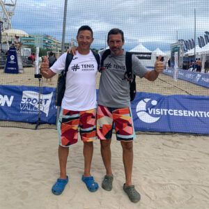 Liberto Amate y Alejandro Abadia en el mundial de tenis playa de Cesenatico Liberto Amate y Alejandro Abadia en el mundial de tenis playa de Cesenatico