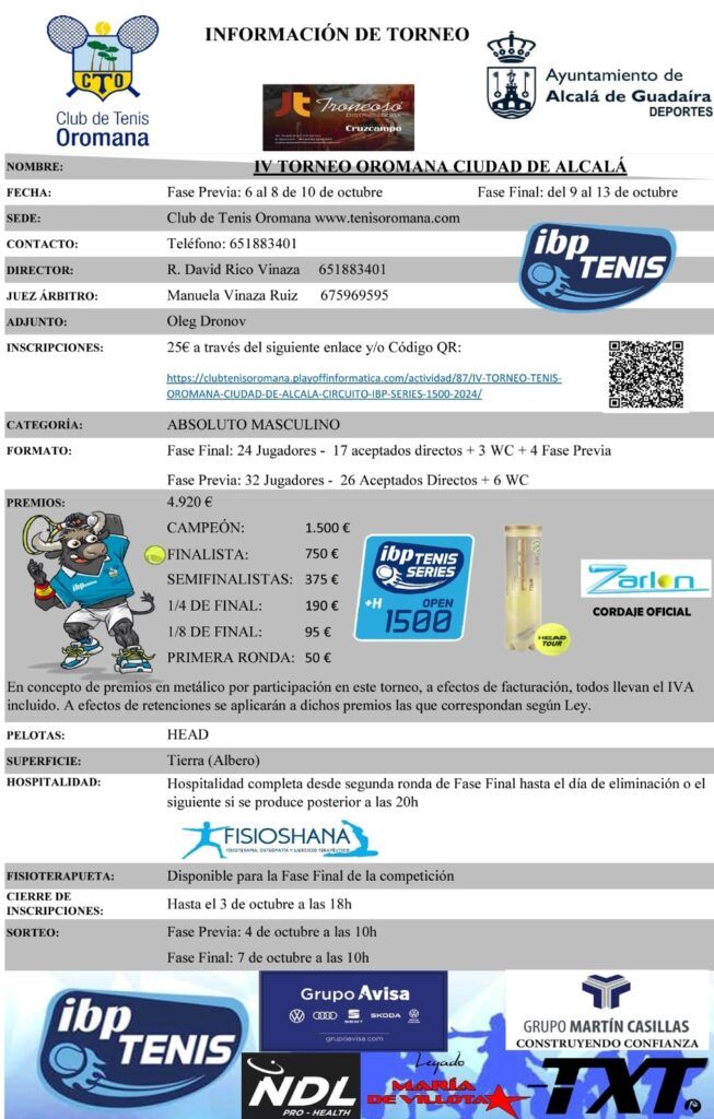IV Torneo Ciudad de Alcalá - Información