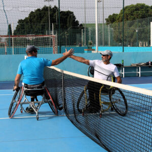 Francisco Javier Ruiz y Cristina Mata en el Campeonato de Andalucía de Tenis en Silla Arturo Montes y Francisco Javier Ruíz en el Campeonato de Andalucía de Tenis en Silla