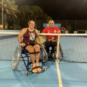 Laura Sambruno y Luis Redondo en el Campeonato de Andalucía de Tenis en Silla Laura Sambruno y Luis Redondo en el Campeonato de Andalucía de Tenis en Silla