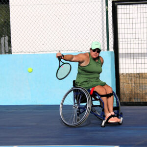 Laura Sambruno en el Campeonato de Andalucía de Tenis en Silla