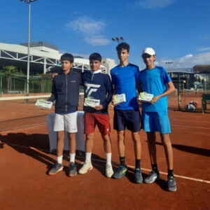 Campeones y Finalistas del Campeonato de Andalucía Sub 13 de Dobles celebrado en Granada
