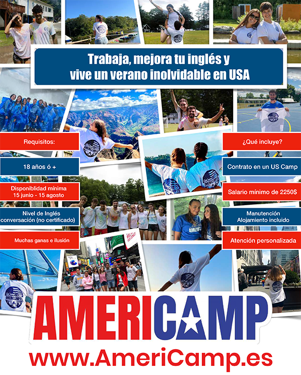 Americamp, trabaja, mejora tu inglés y vive un verano inolvidable en USA