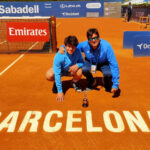 Pepe García con David Clavero, técnico de la Federación Andaluza de Tenis