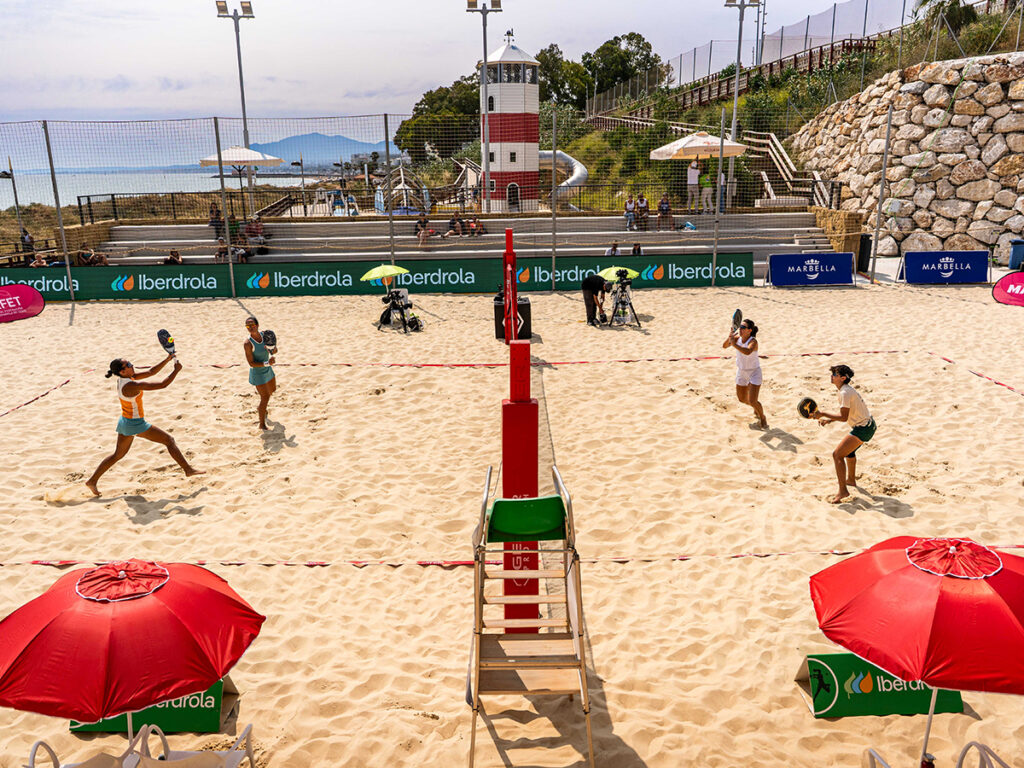 Campeonato de España de Tenis Playa, celebrado en el Marbella Arena del Parque del Mediterráneo, de Marbella