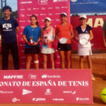 Fabiola Prause y Paula Cuevas, Campeonas de España Alevín en dobles. Luis Castro y Víctor Linares, Subcampeones de España de dobles