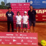 Fabiola Prause y Paula Cuevas, Campeonas de España Alevín en dobles. Luis Castro y Víctor Linares, Subcampeones de España de dobles