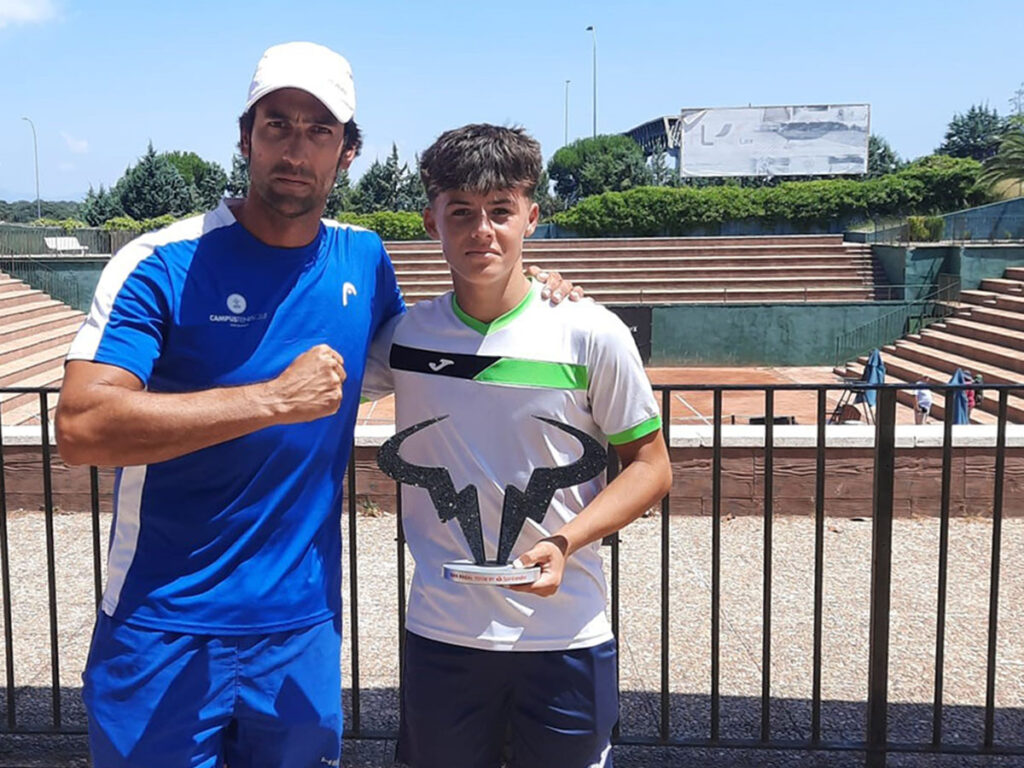 José Antonio Sánchez de Luna y Adrián Molino en el Rafa Nadal Tour de Madrid José Antonio Sánchez de Luna y Adrián Molino en el Rafa Nadal Tour de Madrid