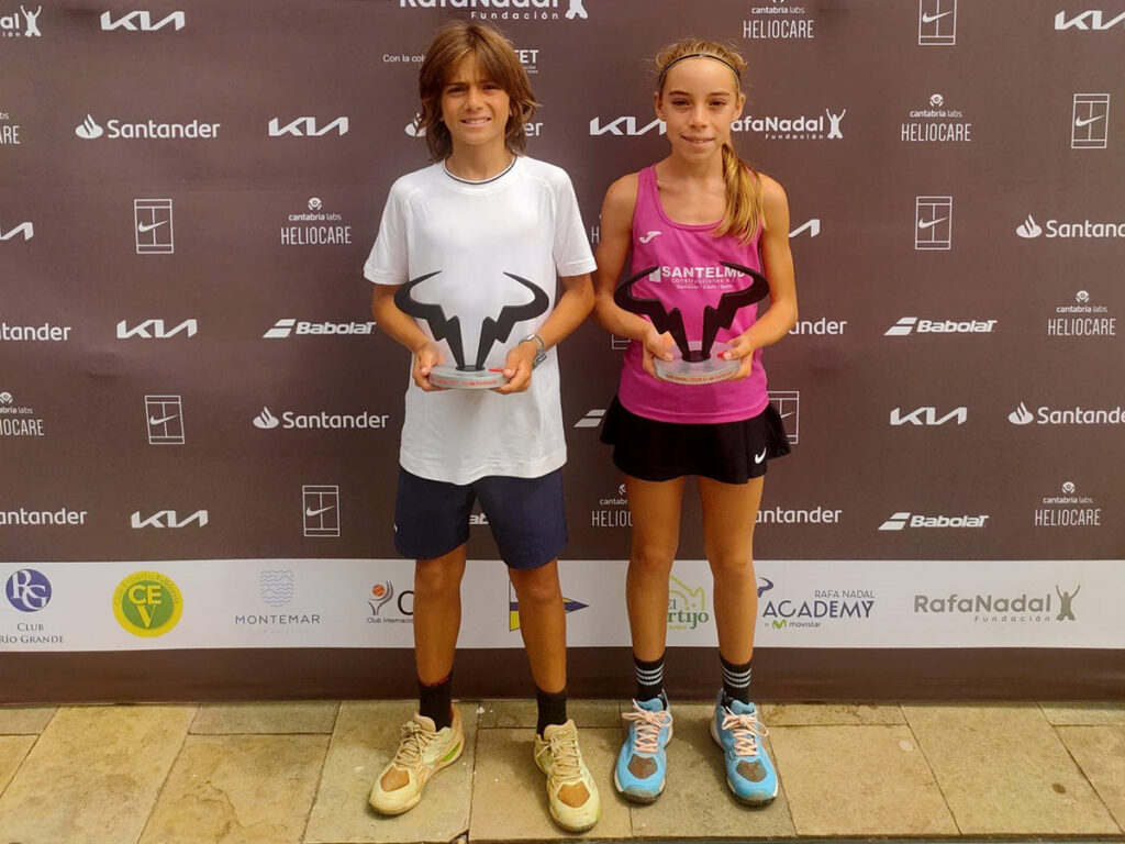 Luis Castro y Paula Cuevas, finalistas en el Rafa Nadal Tour de Bilbao