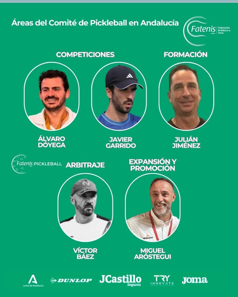 Áreas del Comité de Pickleball de Andalucía Áreas del Comité de Pickleball de Andalucía