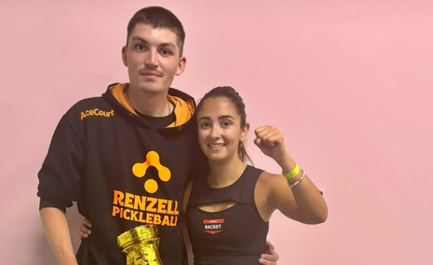 María Pintor junto a Alexander Rodríguez en el Joola Sweden Open | Foto IG María PIntor