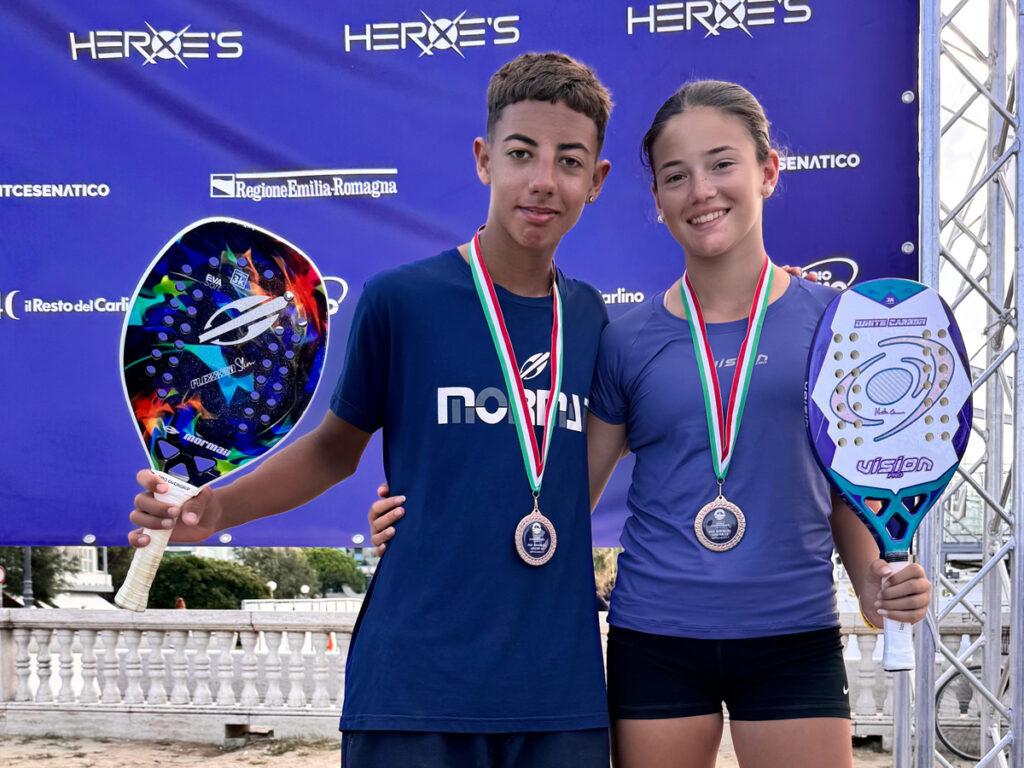 El almeriense Liberto Amate junto a la catalana Marina García, se alzaron con el bronce en el Mundial Sub 14 Mixto en Cesenatico