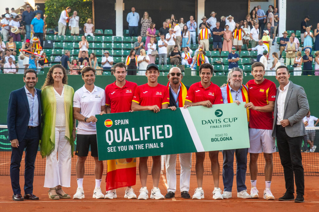 Copa Davis en Marbella, Andalucía, donde España ha conseguido el billete a la Final a 8 | Foto RFET
