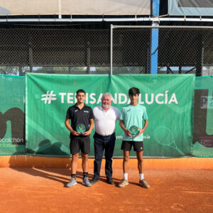 Campeonato de Andalucía Sub 15. Campeón Alberto Mora y finalista Pablo Martín. Open Arena Córdoba