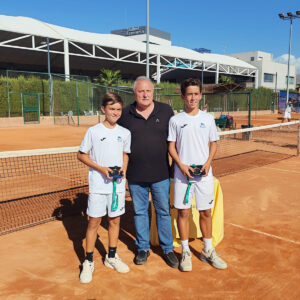 Campeones de dobles del Campeonato de Andalucía Sub 13