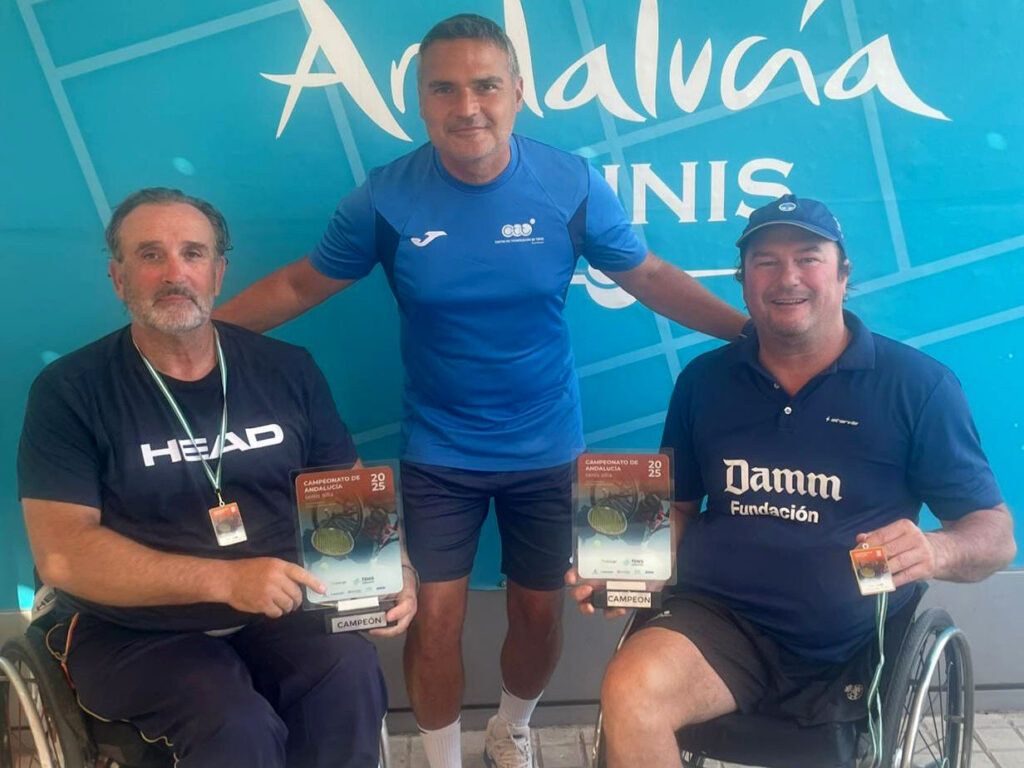 Luis Redondo y Arturo Montes, campeones de Andalucía de Tenis en Silla en dobles