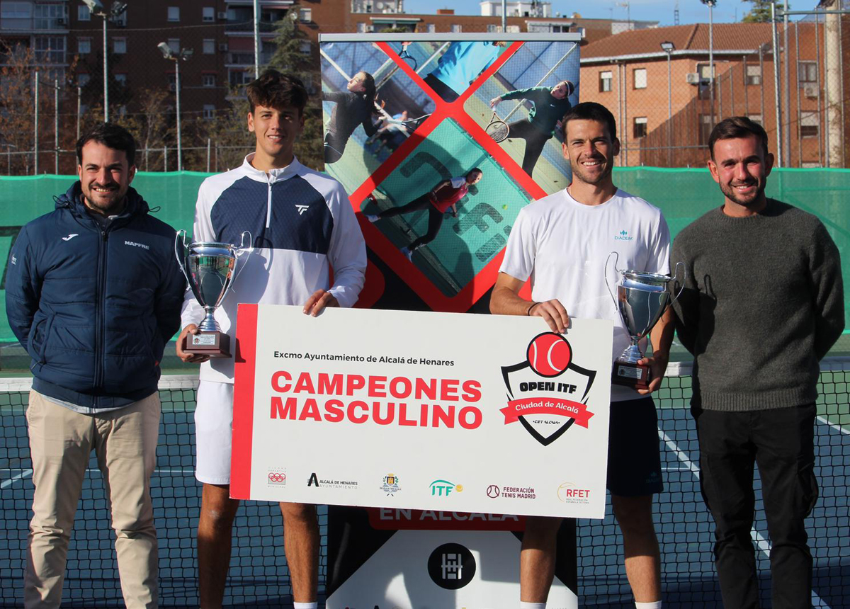 Benji Winter consigue su titulo número 19 de dobles en el ITF World Tennis Tour, esta vez junto a Izan Almazán, en Alcalá de Henares