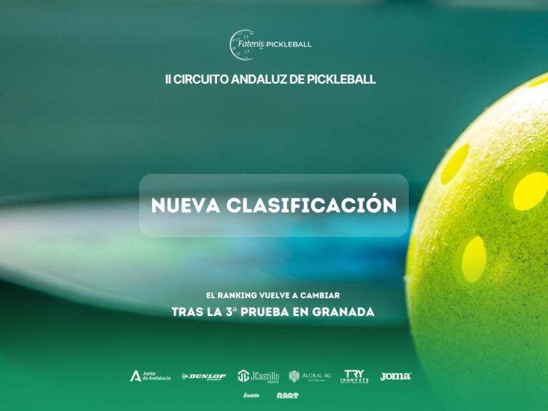 Clasificación del II Circuito Andaluz de Pickleball