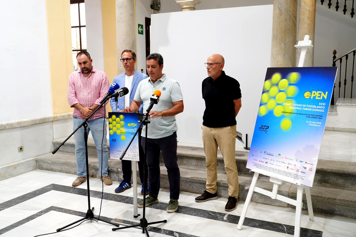 Presentación de la imagen del ATP Challenger 75 Open Ciudad de Pozoblanco 2026