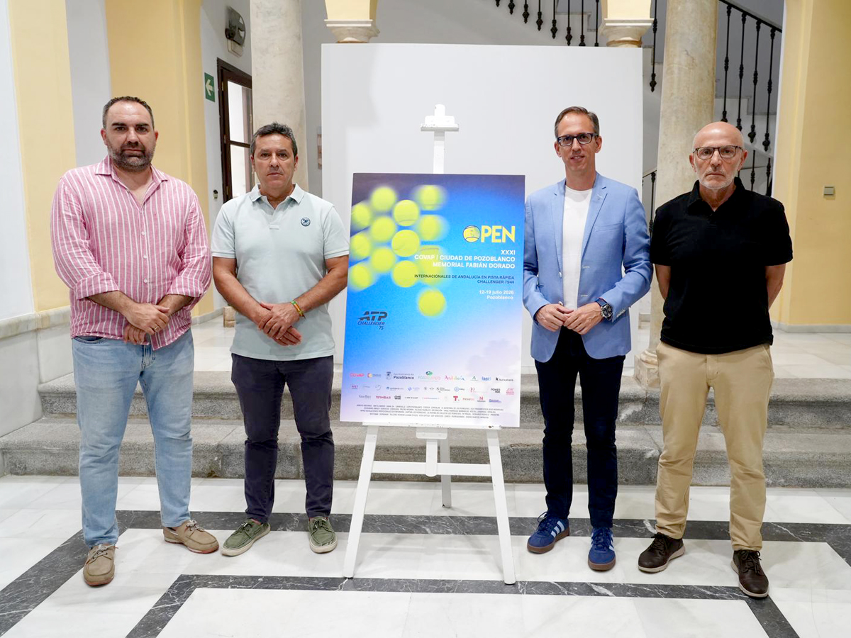 Presentación de la imagen del ATP Challenger 75 Open Ciudad de Pozoblanco 2026