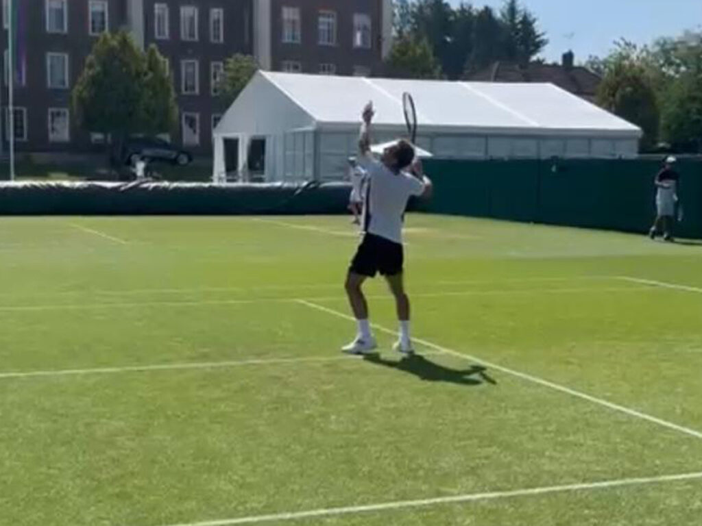 Roberto Carballés en Wimbledon - Foto JM Garrido