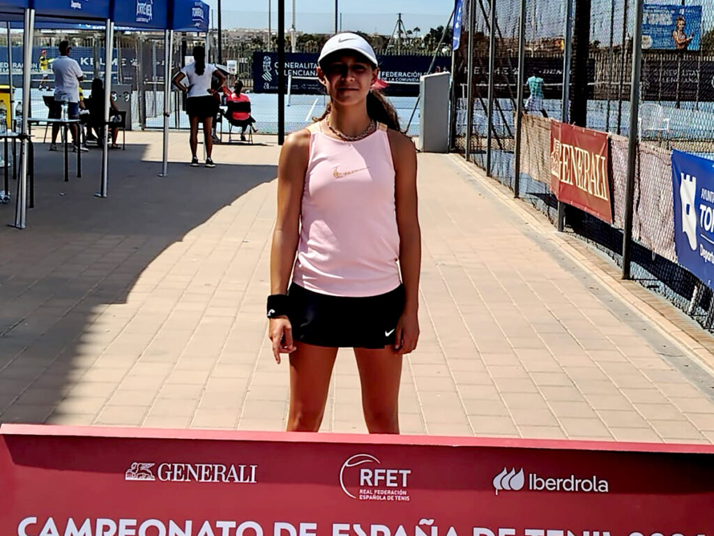Olga García, semifinalista del Campeonato de España Infantil - Foto David Clavero