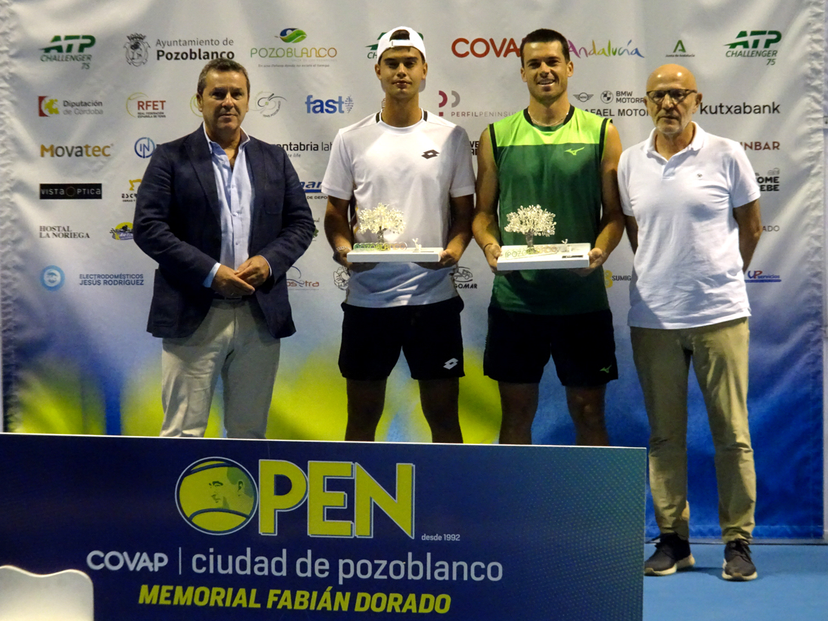 Benji Winter y Alejo Sánchez, campeones del ATP Challenger 75 Open COVAP Ciudad de Pozoblanco "Memorial Fabián Dorado" - Foto Open Pozoblanco