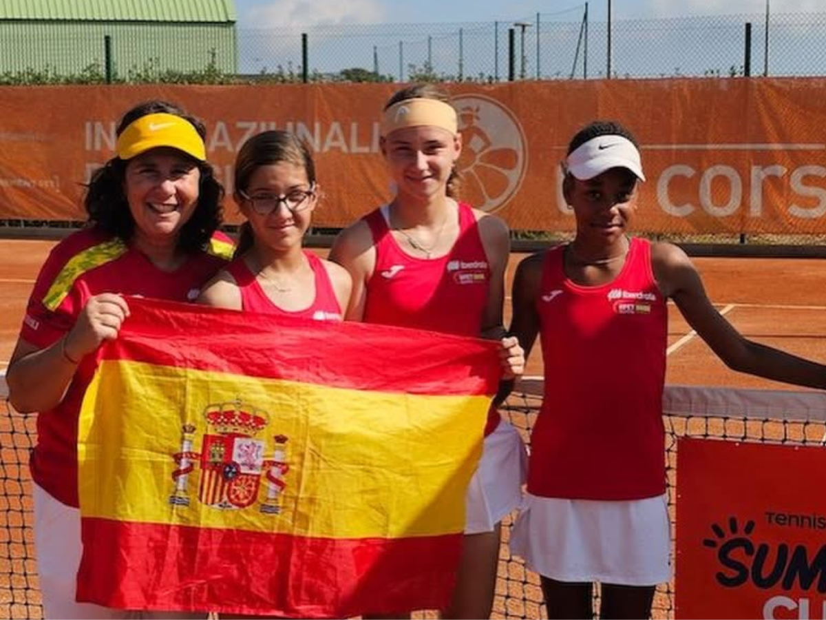 Claudia Valero con España en la Summer Cup U12 - Foto Tennie Europe