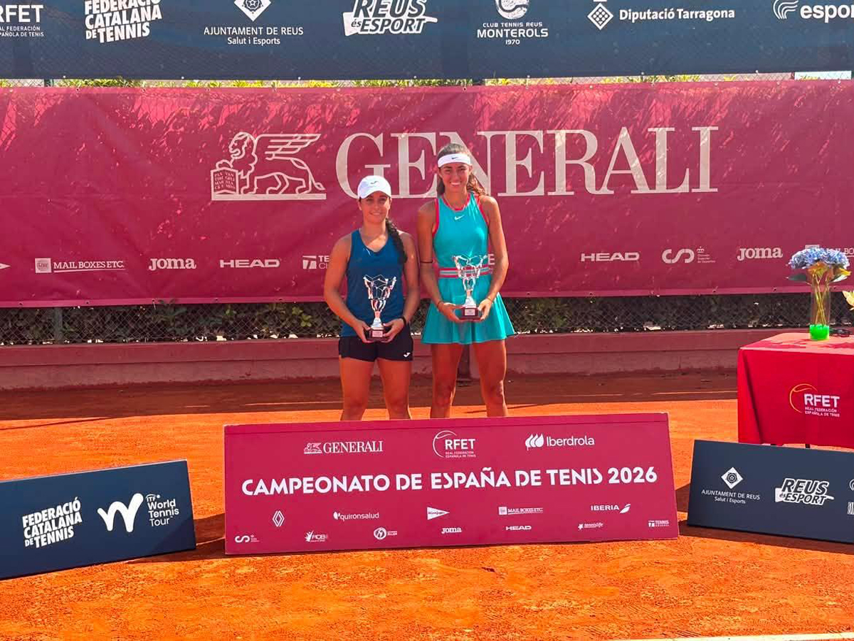 Ainara Fernández, campeona de España Junior de Dobles junto a Olivia Poinsot