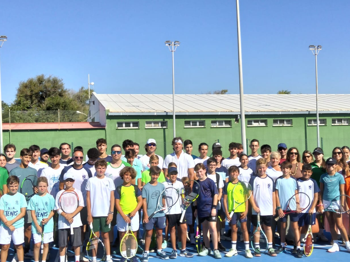 Feliciano López y Carlos Moyá en el I Foro del Deporte de Verano de la Diputación de Cádiz