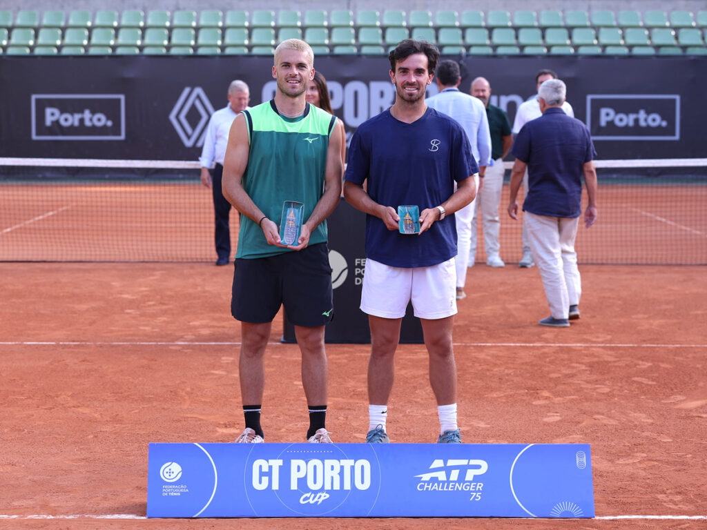 Benji Winter, finalista en el ATP Challenger 75 de Porto, junto a Pedro Vives