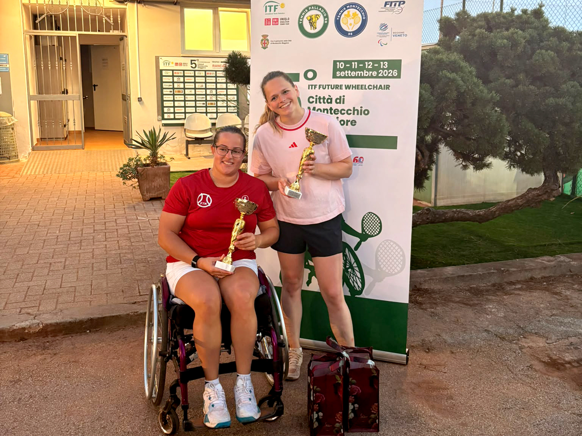 Laura Sambruno conquista el título de dobles de tenis en silla en Italia - Foto Laura Sambruno