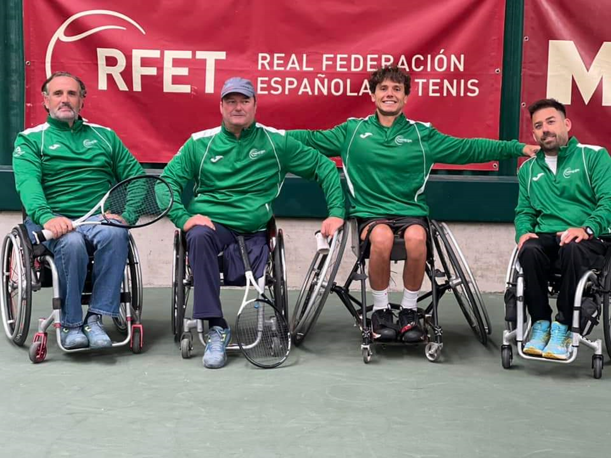 La Selección Andaluza de Tenis en Silla preparada para el Campeonato de España de Tenis en Silla por Comunidades Autónomas